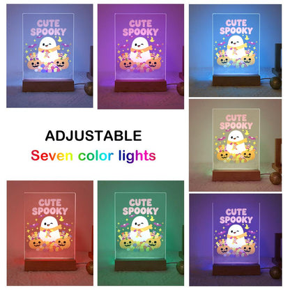 Paint by Number Halloween Lamp - Cute Ghost