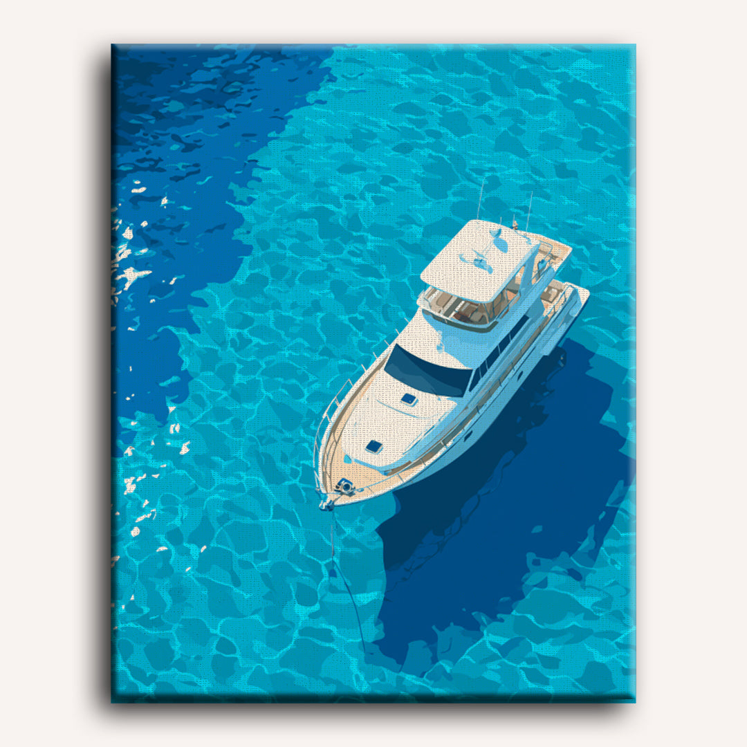 Drifting in Blue | Paint by Number