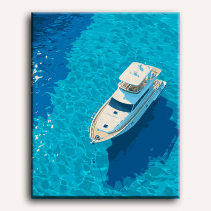 Drifting in Blue | Paint by Number