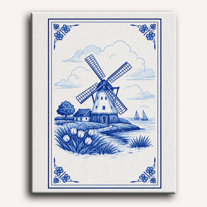 Dutch Windmill | Paint by Number