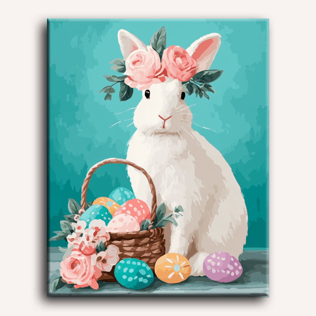 Elegant Easter bunny | Paint by Number