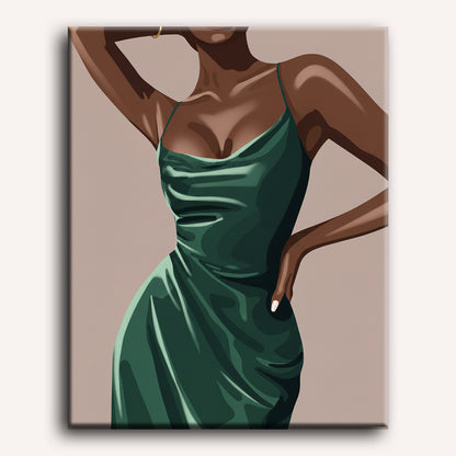 Elegant Lady | Paint by Number