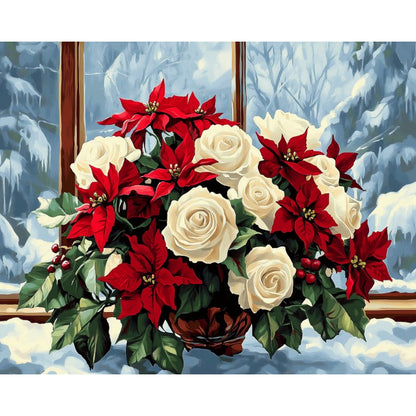 Festive Flowers | Paint by Numbers-Paint by numbers
