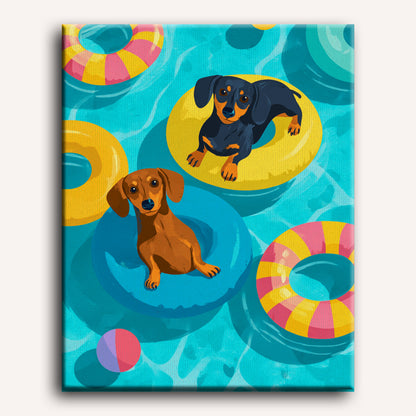 Floating Buddies | Paint by Number