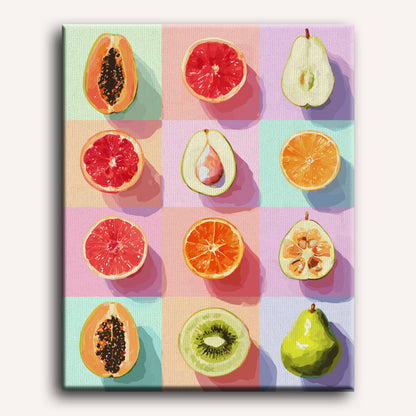 Fruit Mosaic | Paint by Number