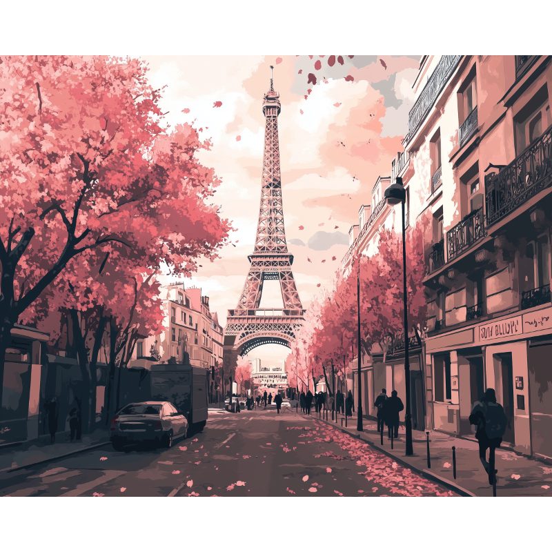 Beautiful Paris | Paint by Numbers-Paint by numbers