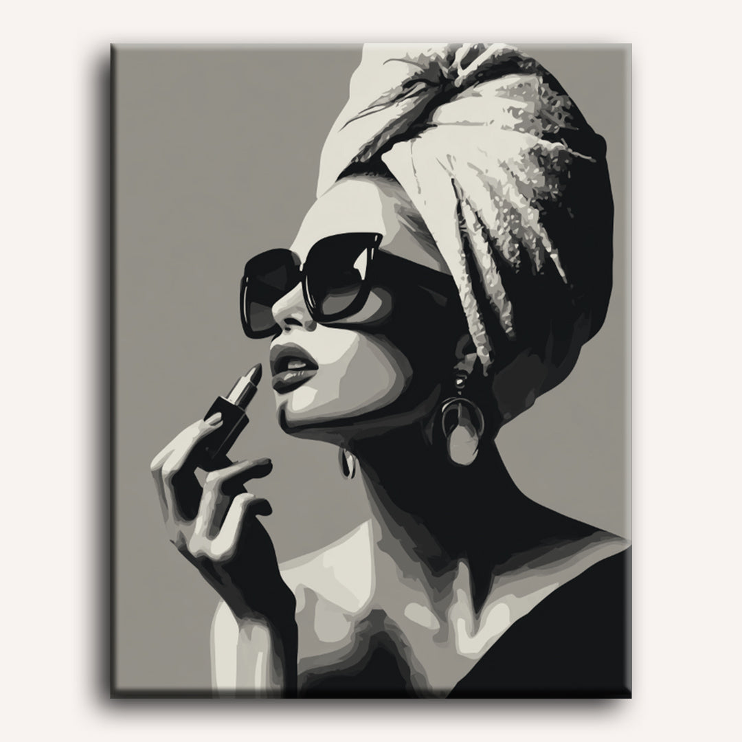 Grayscaled fashion | Paint by Number