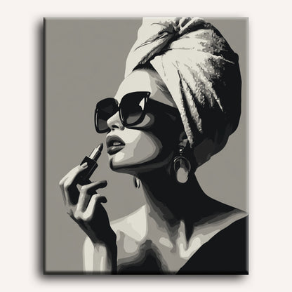 Grayscaled fashion | Paint by Number