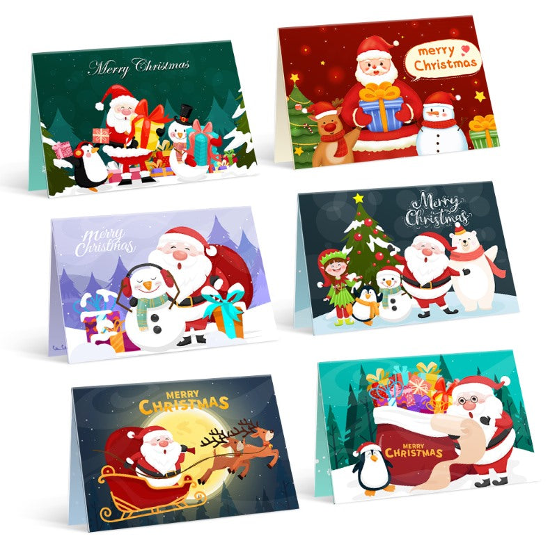 Paint by Numbers Christmas Cards - 6 Pieces-Paint by numbers