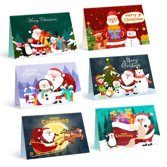 Paint by numbers - Paint by Numbers Christmas Cards - 6 Pieces