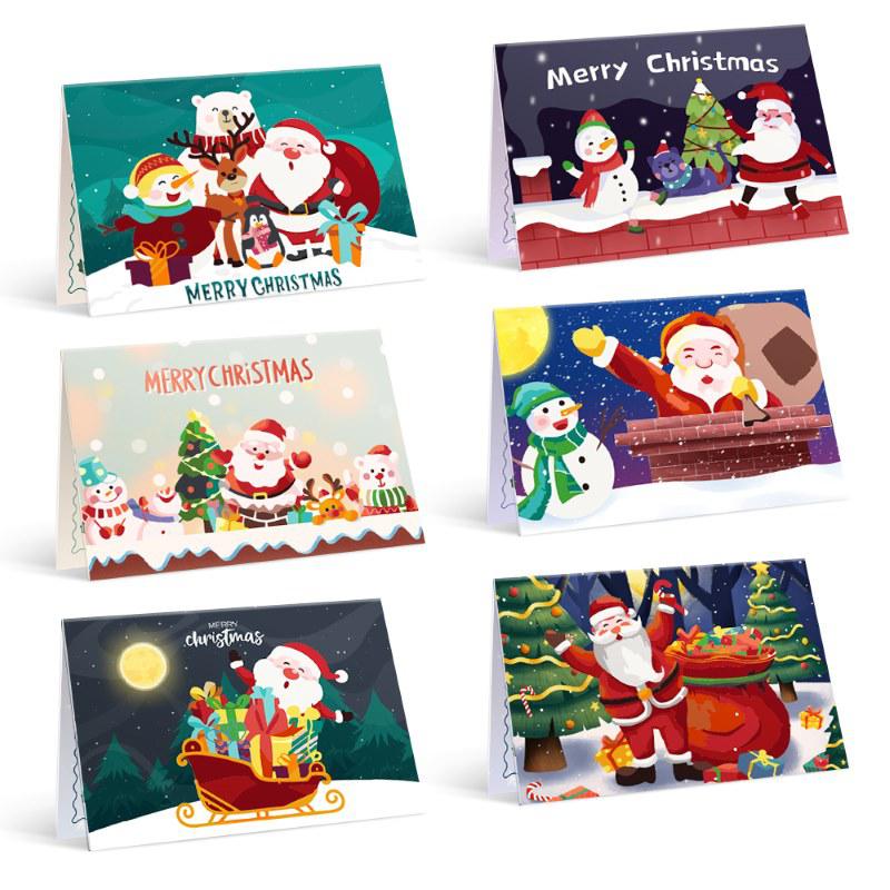 Paint by numbers - Paint by Numbers Christmas Cards 4 - 6 Pieces