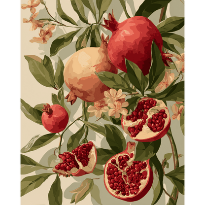 Blooming pomegranates - Diamond Painting