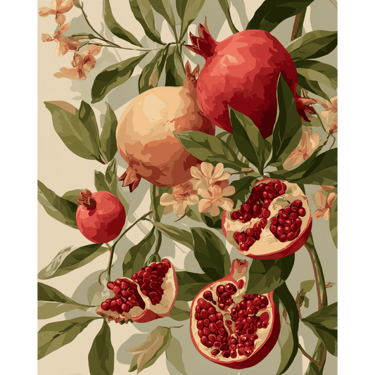 Blooming pomegranates - Diamond Painting