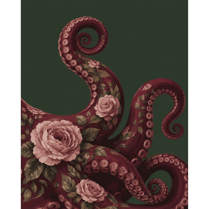 The Blooming Kraken - Diamond Painting