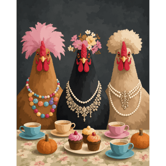 Fancy Chickens Society - Diamond Painting