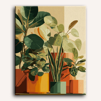 Jardin intérieur | Peinture à numéros