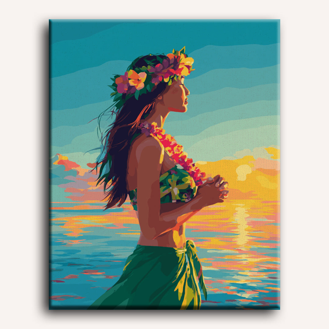 Hula dancer | Paint by Number