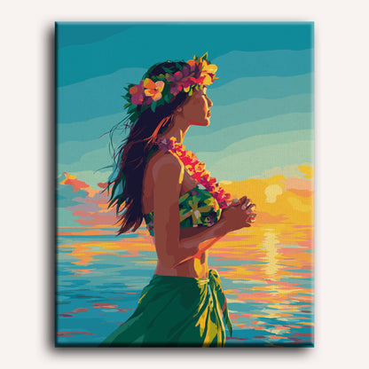 Hula dancer | Paint by Number
