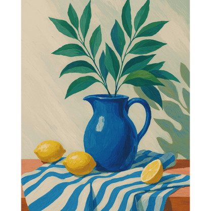 Lemons & Leafs | Paint by Number-Paint by numbers