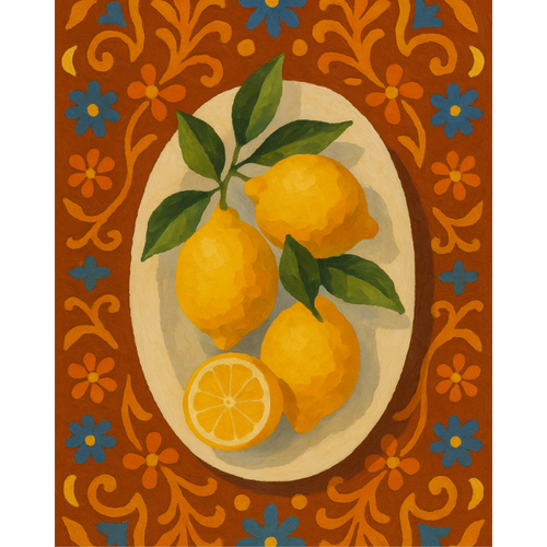 Lemons on Ceramics | Paint by Number