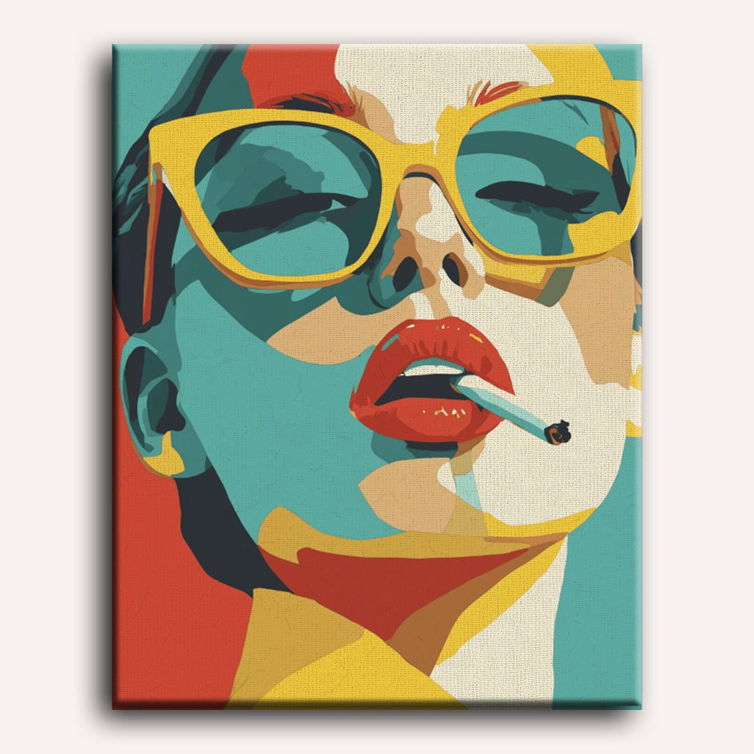 Lipstick & Defiance | Paint by Number