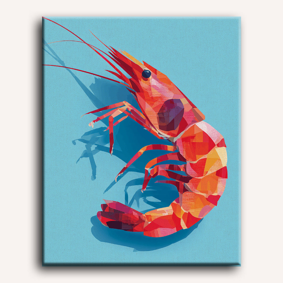 Lonely Shrimp | Paint by Number