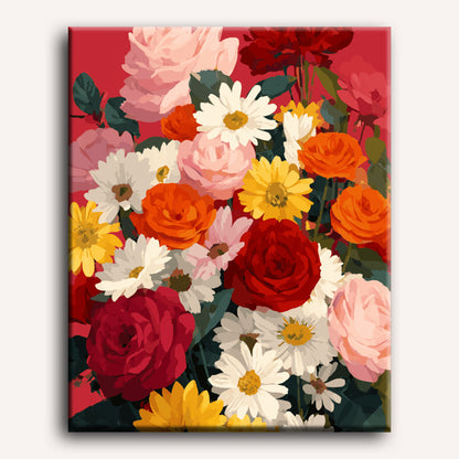 A bouquet sale | Paint by Number