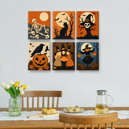 6 Mini Cuadros - Haunted Harvest Set