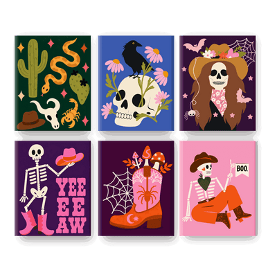 6 Mini-tableaux - Ensemble Howdy Halloween