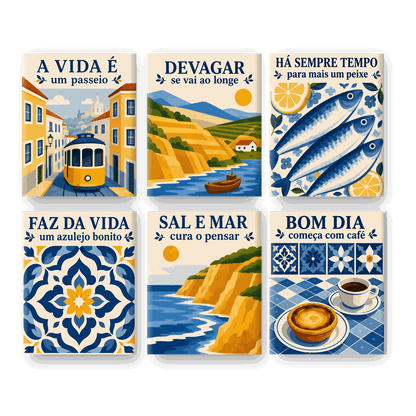 6 Mini Paintings - Soul of Portugal Set - Paint by numbers