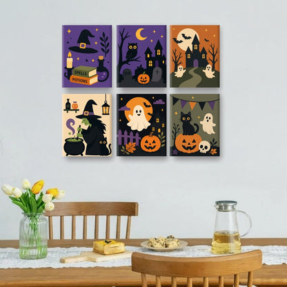 6 Mini Paintings - Halloween Classic Set