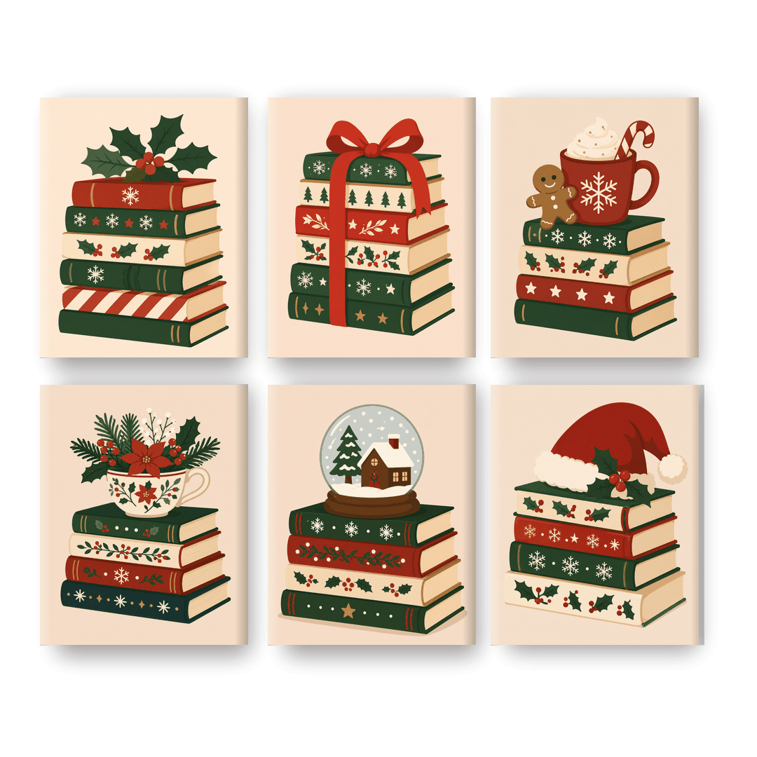 6 Mini Paintings - Christmas Chapters Set - Paint by numbers