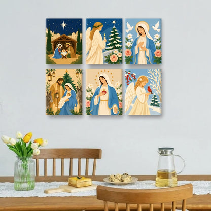6 Mini Paintings - Christmas Grace Set