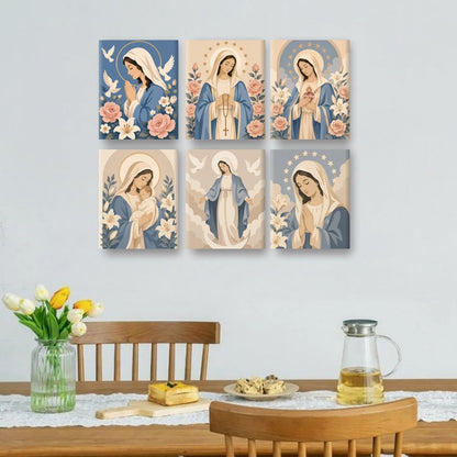 6 Mini Paintings - Grace of Mary Set