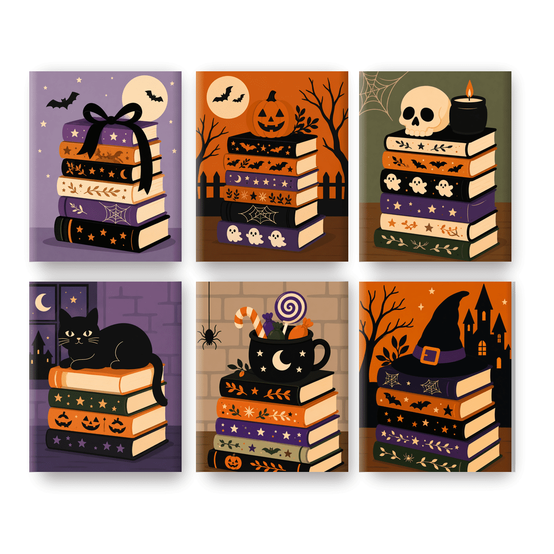 6 Mini Paintings - Haunted Chapters Set - Paint by numbers