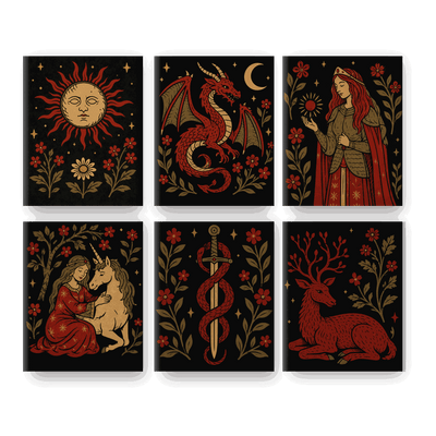 6 mini-peintures - Magie médiévale