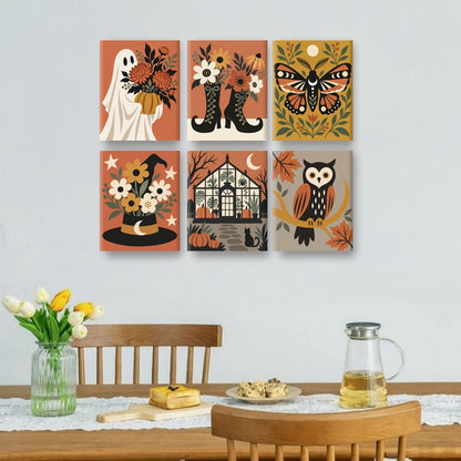6 Mini Paintings - Autumn Botanical Magic Set