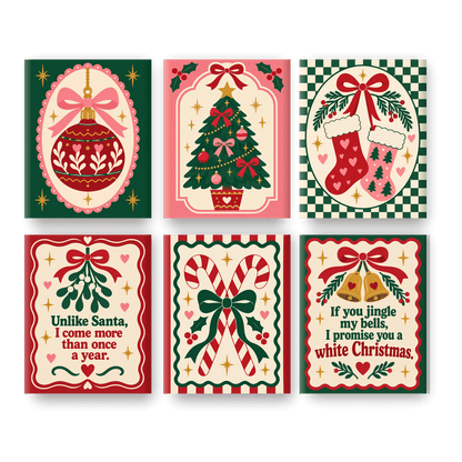 6 Minitavlor - Coquette jul-paket