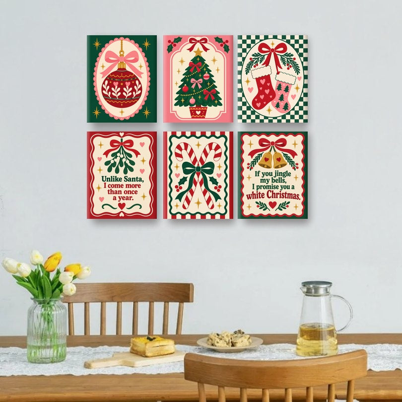 6 Minitavlor - Coquette jul-paket