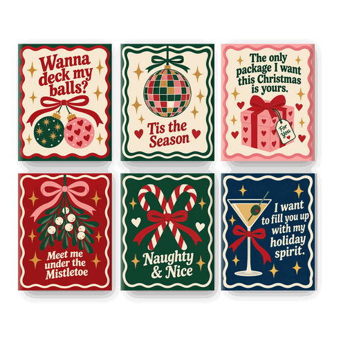 6 Minitavlor - Roliga julcitat-paket – Diy Art Club