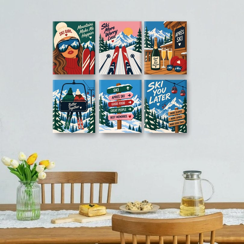 6 Minitavlor - Après-ski-citat-paket