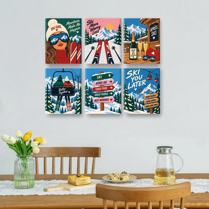 6 Minitavlor - Après-ski-citat-paket