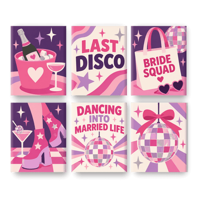 6 Mini Paintings - Last Disco Set