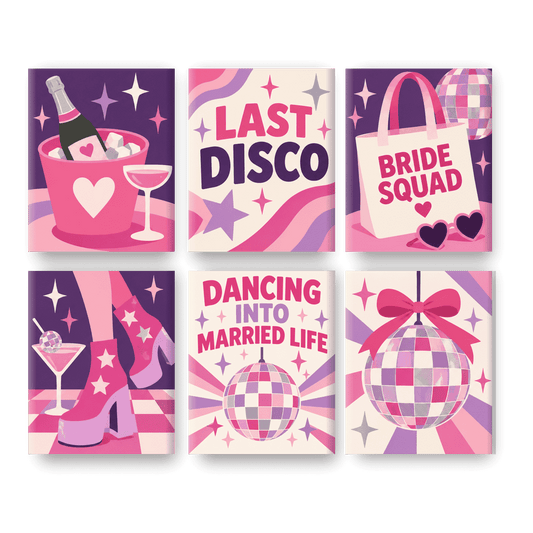 6 Mini Paintings - Last Disco Set