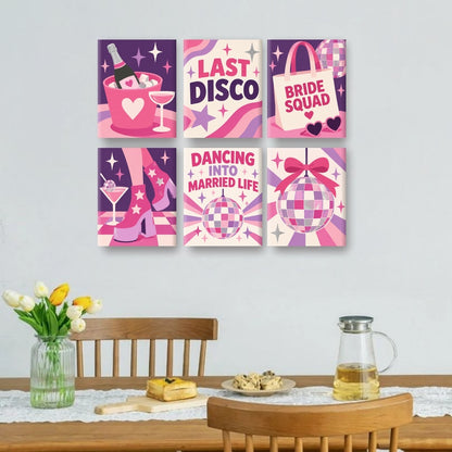 6 Mini Paintings - Last Disco Set