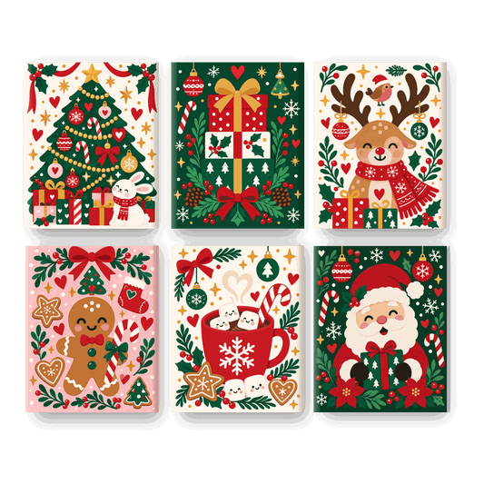 6 Mini Paintings - Gingerbread Cheer Set