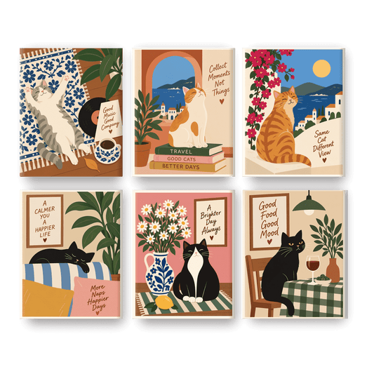 6 Mini Paintings - Good Music Good Company Set