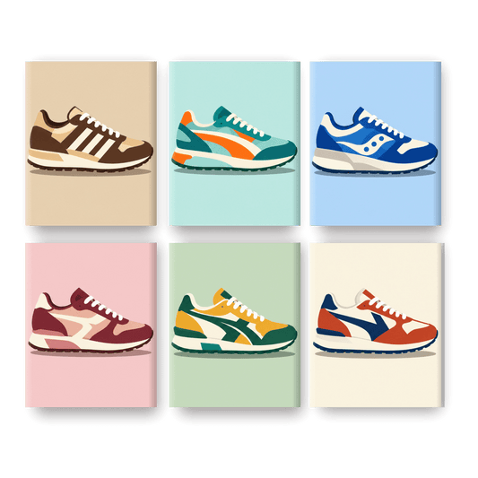 6 Mini Paintings - Classic Strides Set