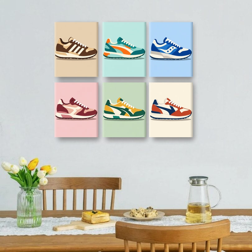 6 Mini Paintings - Classic Strides Set