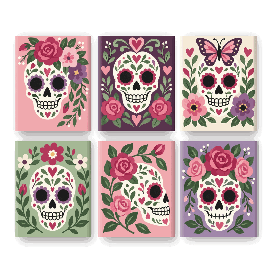 6 Mini Paintings - Garden of Souls Set